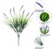 Artificial Outdoor Flowers 20 Bundles UV Resistant Monkey Grass Faux Plants White Purple